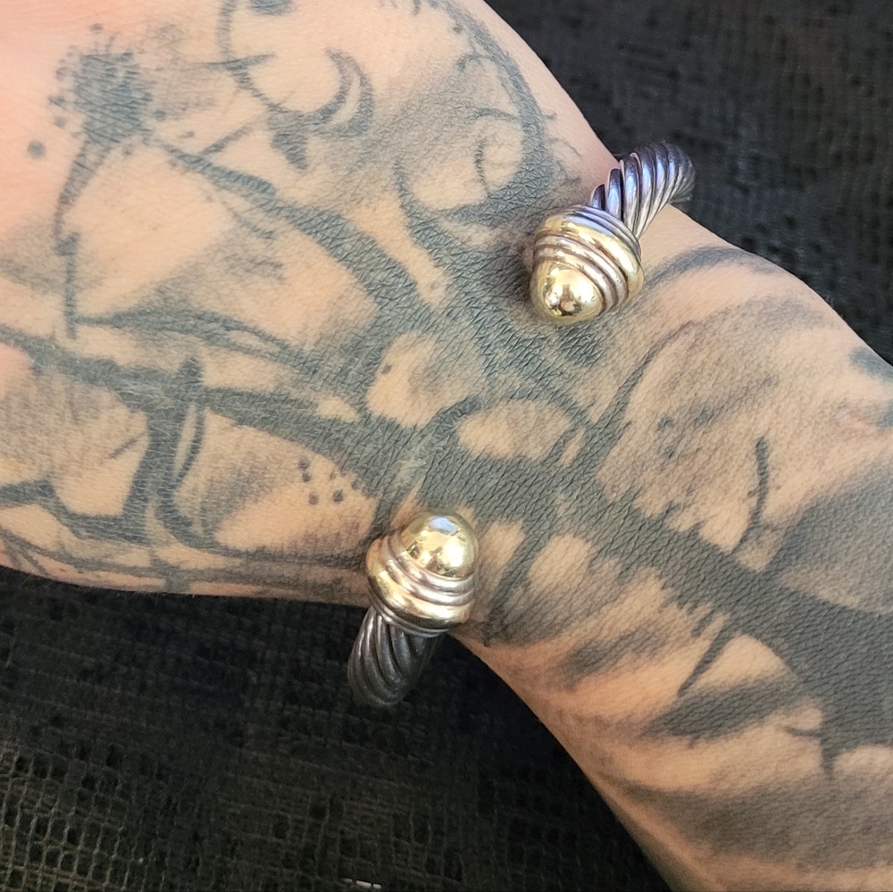 Cable Classic Collection Bracelet with 14K Yellow Gold (NO BOX)